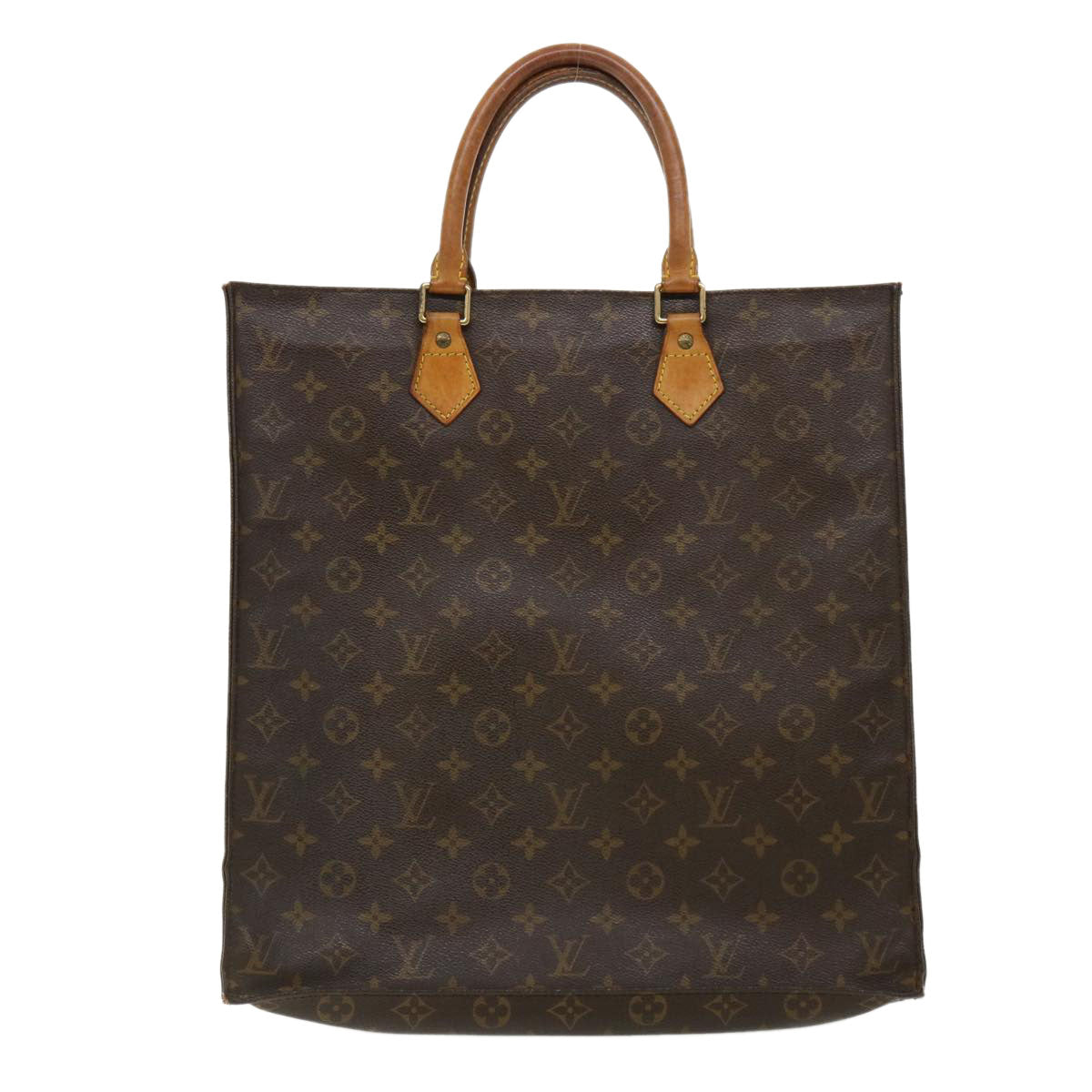 LOUIS VUITTON Monogram Sac Plat Hand Bag M51140 LV bs2333