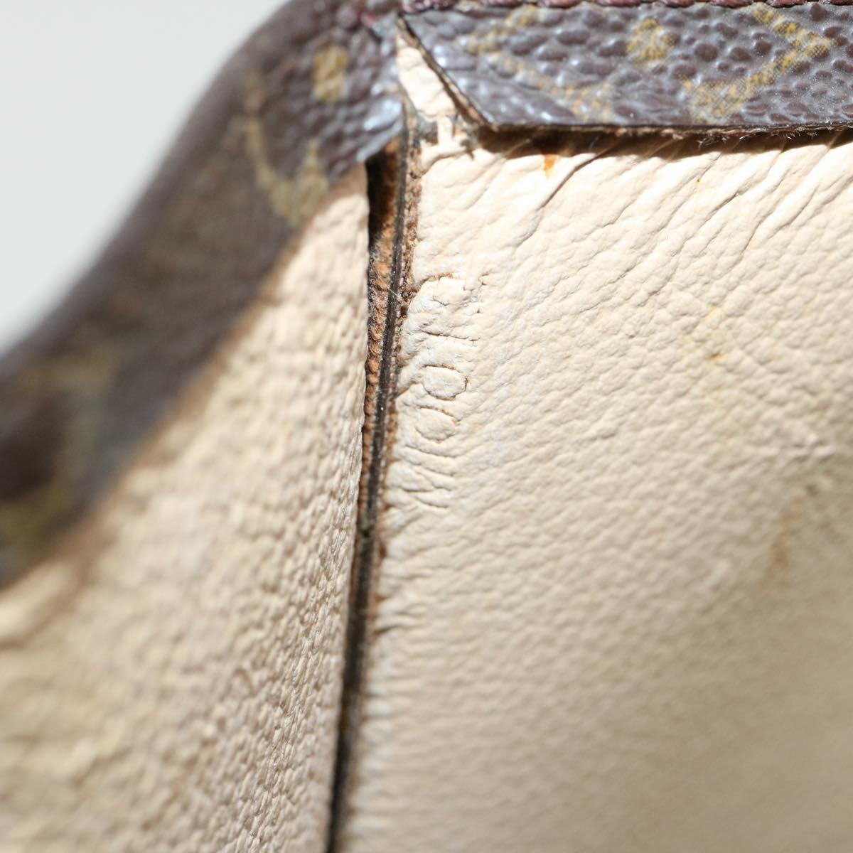 LOUIS VUITTON Monogram Sac Plat Hand Bag M51140 LV bs2333