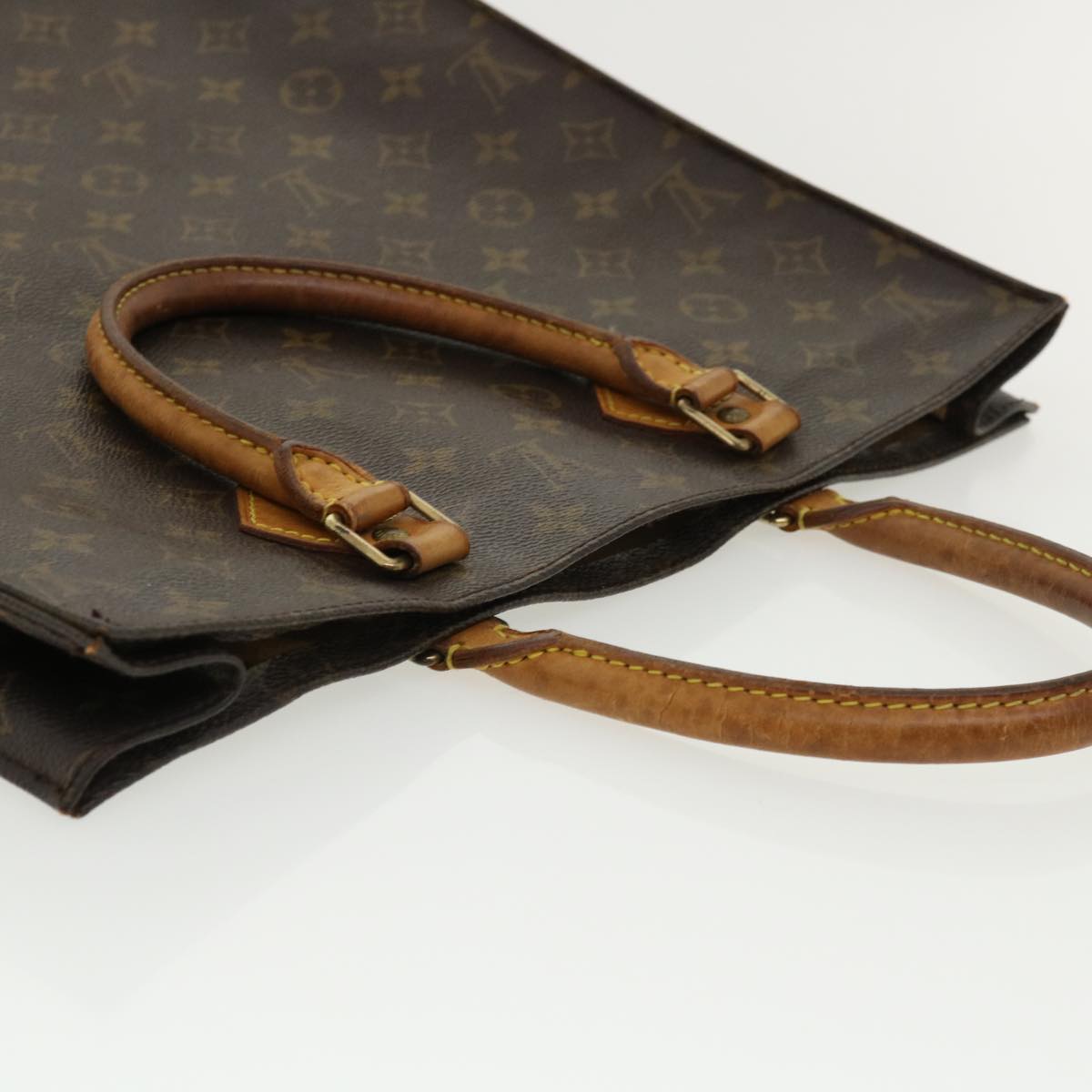 LOUIS VUITTON Monogram Sac Plat Hand Bag M51140 LV bs2333