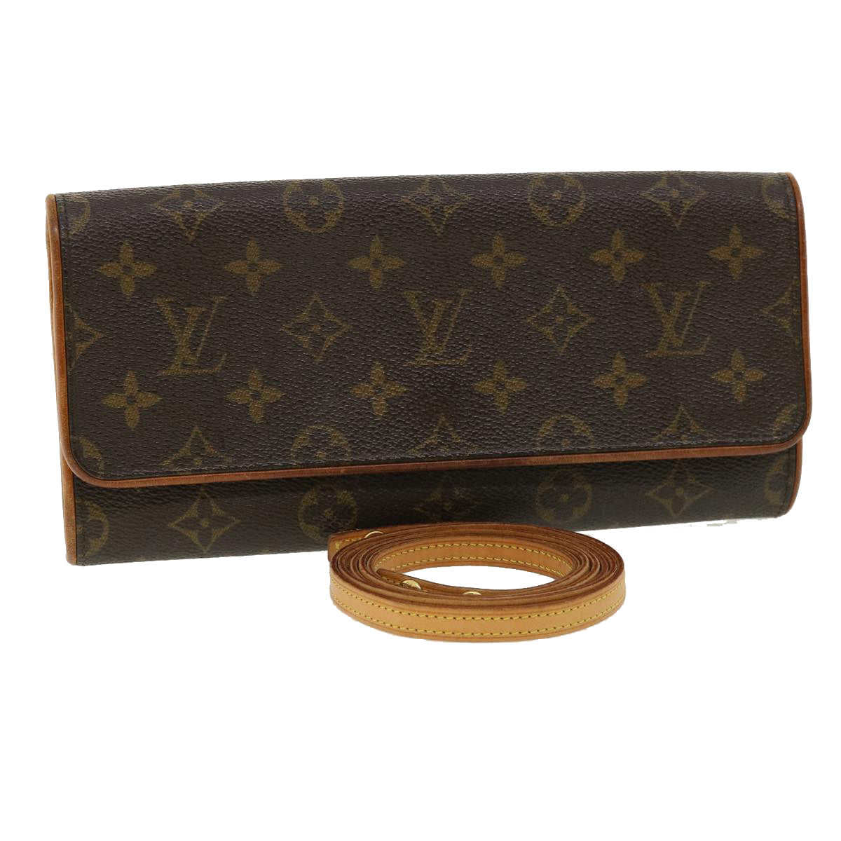 LOUIS VUITTON Monogram Pochette Twin GM Shoulder Bag M51852 LV bs2481