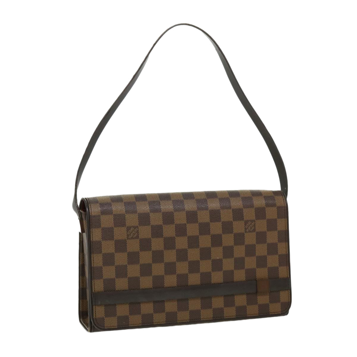 LOUIS VUITTON Damier Ebene Tribeca Ron Shoulder Bag N51160 LV bs2483