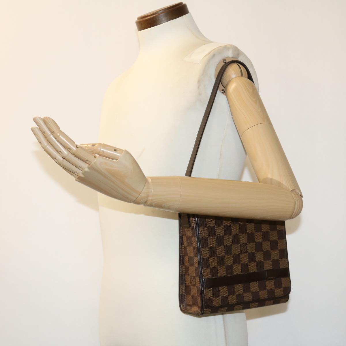 LOUIS VUITTON Damier Ebene Tribeca Mini Shoulder Bag N51162 LV bs2558