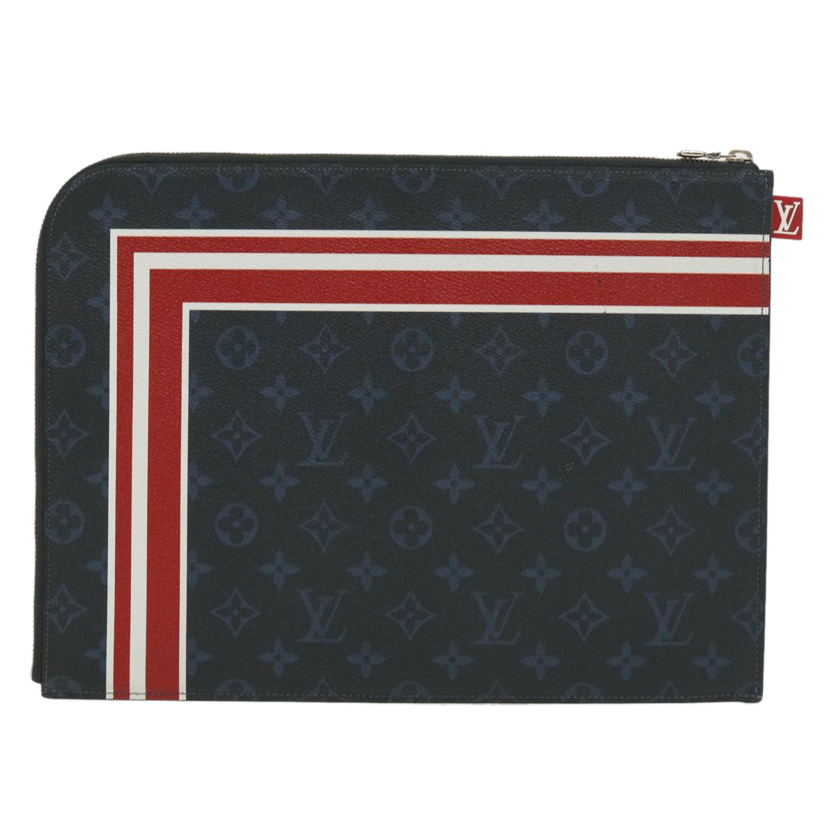 LOUIS VUITTON Monogram Cobalt Pochette Jules GM Clutch Bag M61679 LV bs2566