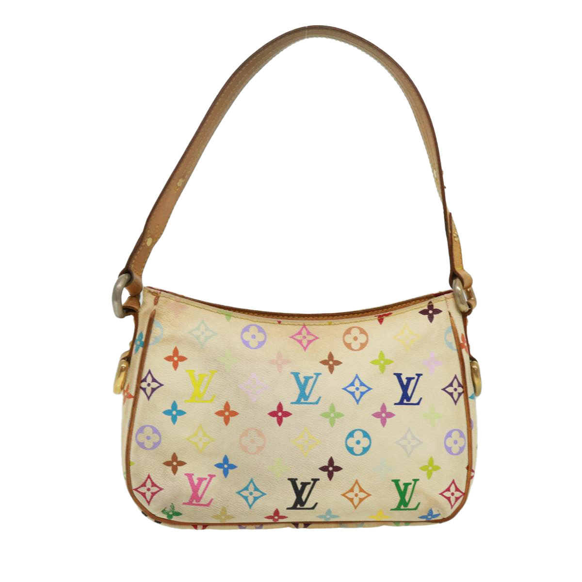 LOUIS VUITTON Monogram Multicolor LodgePM Shoulder Bag White M40053 bs2619