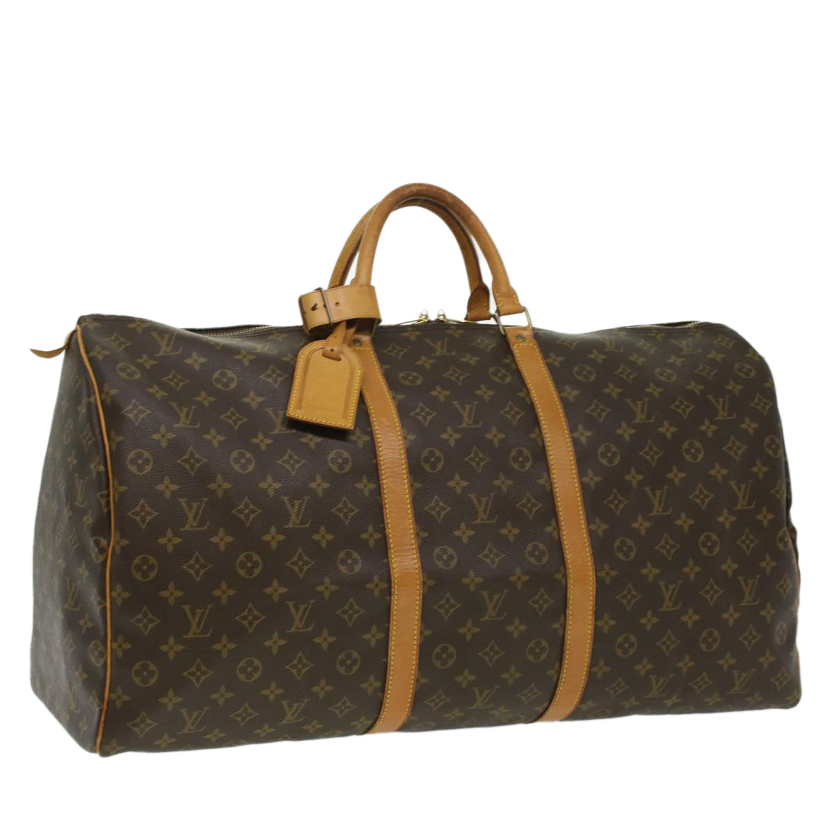LOUIS VUITTON Monogram Keepall 60 Boston Bag M41422 LV bs3258