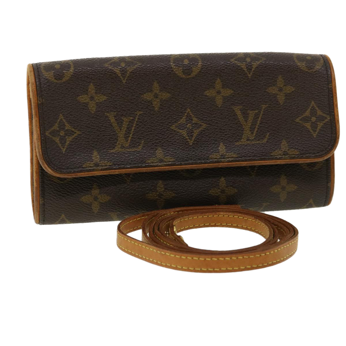 LOUIS VUITTON Monogram Pochette Twin PM Shoulder Bag M51854 LV bs3354