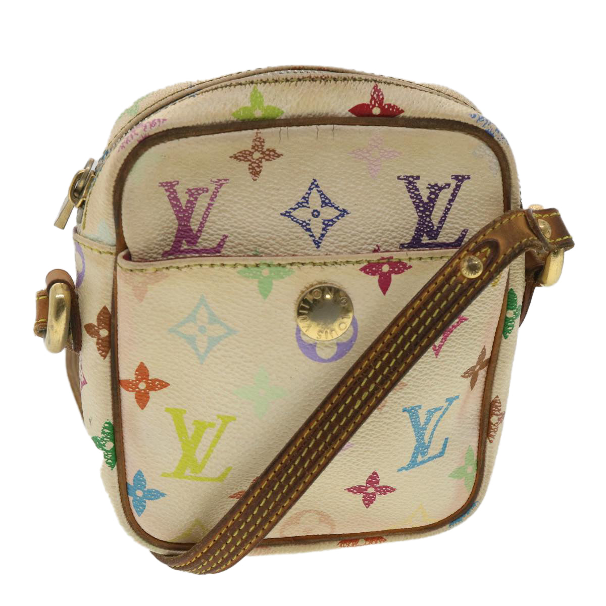 LOUIS VUITTON Monogram Multicolor lift Shoulder Bag White M40055 LV bs3533