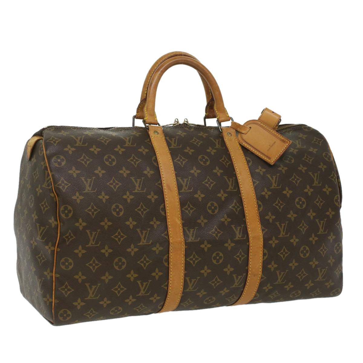 LOUIS VUITTON Monogram Keepall 50 Boston Bag M41426 LV bs3538