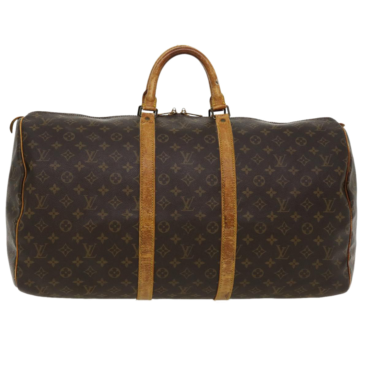 LOUIS VUITTON Monogram Keepall 55 Boston Bag M41424 LV bs3760
