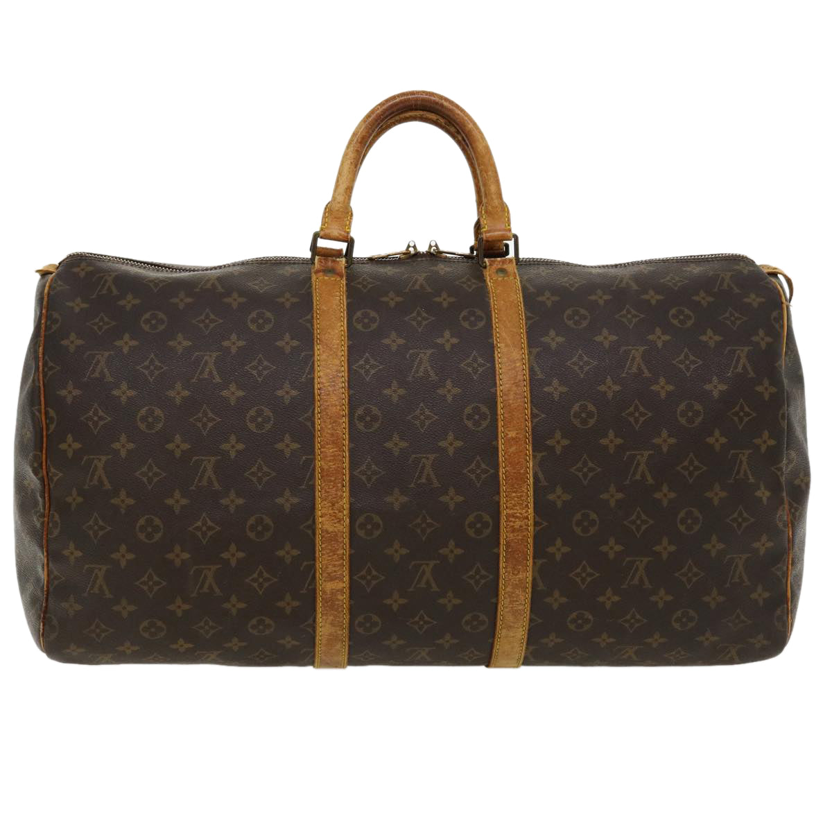 LOUIS VUITTON Monogram Keepall 55 Boston Bag M41424 LV bs3760