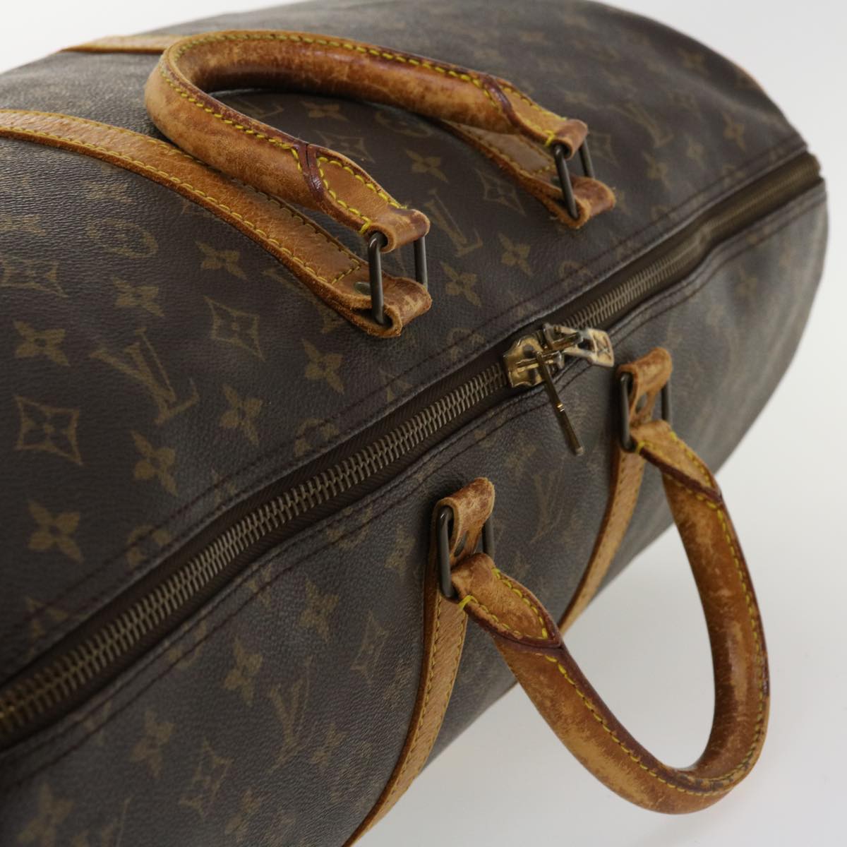 LOUIS VUITTON Monogram Keepall 55 Boston Bag M41424 LV bs3760