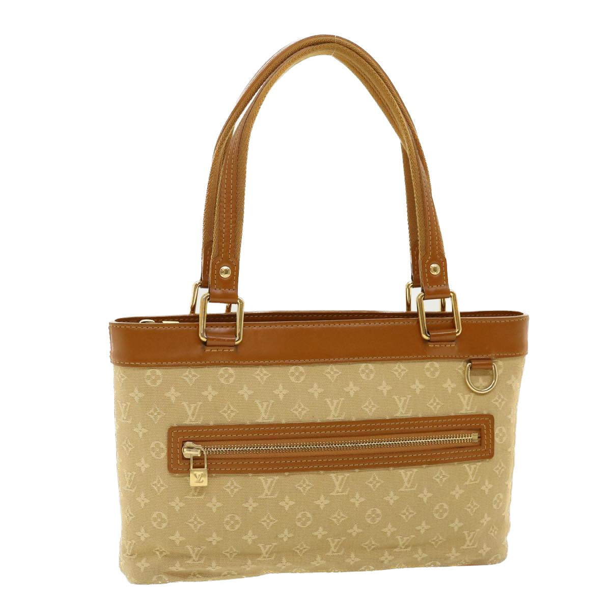 LOUIS VUITTON Monogram Mini Lucille PM Hand Bag Beige M92684 LV bs3768