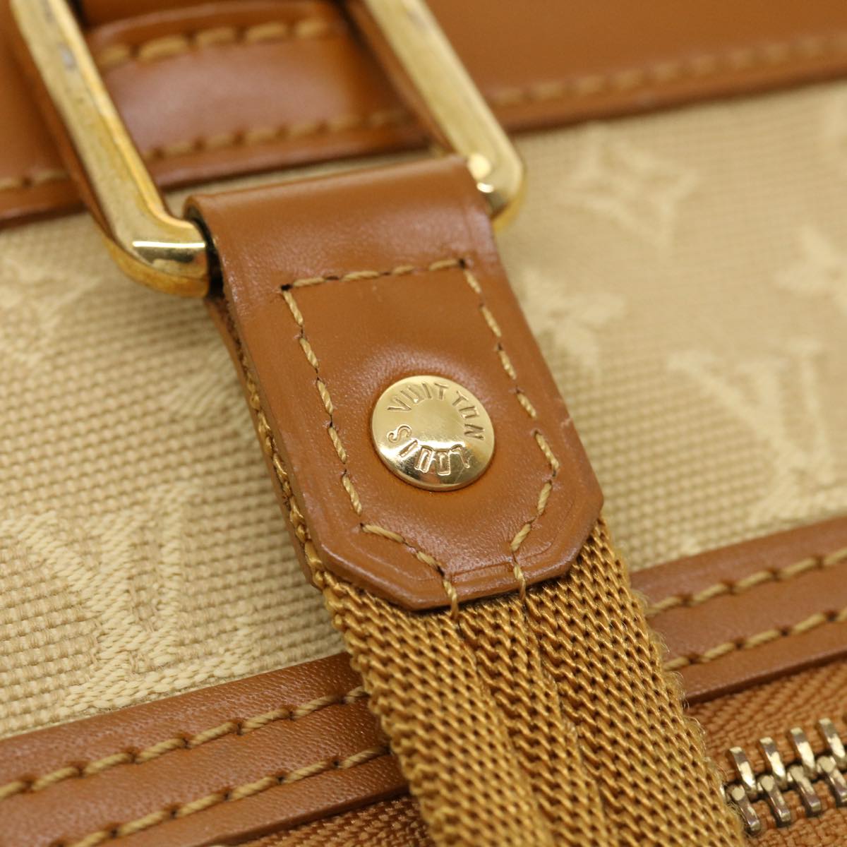 LOUIS VUITTON Monogram Mini Lucille PM Hand Bag Beige M92684 LV bs3768