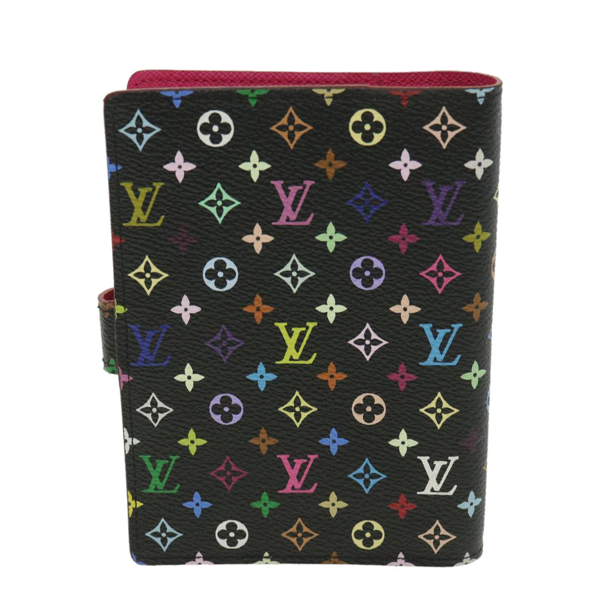 LOUIS VUITTON Multicolor Agenda PM Day Planner Cover Noir R20895 LV bs3800