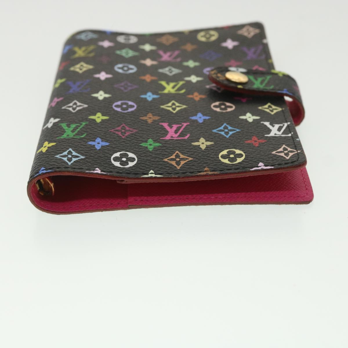 LOUIS VUITTON Multicolor Agenda PM Day Planner Cover Noir R20895 LV bs3800