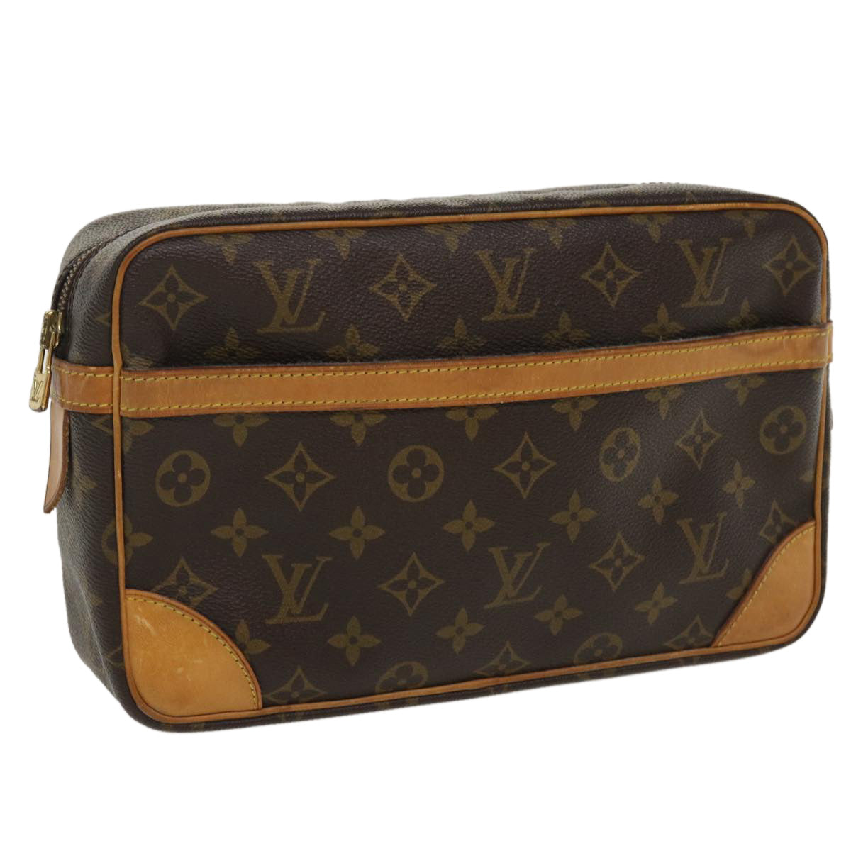 LOUIS VUITTON Monogram Compiegne 28 Clutch Bag M51845 LV bs3812