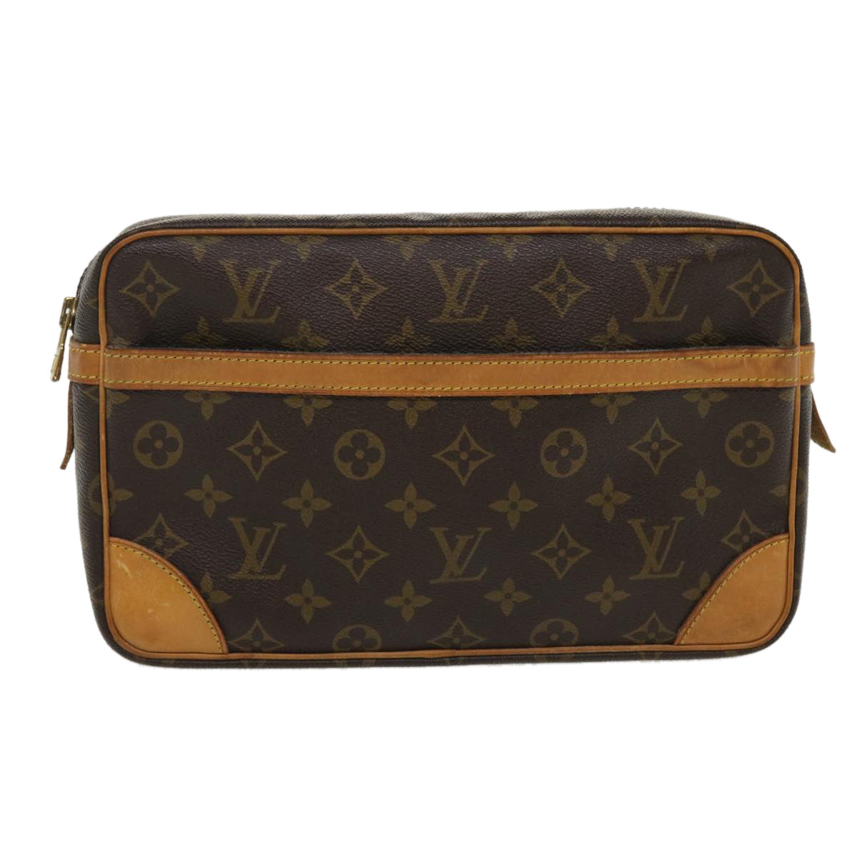LOUIS VUITTON Monogram Compiegne 28 Clutch Bag M51845 LV bs3812