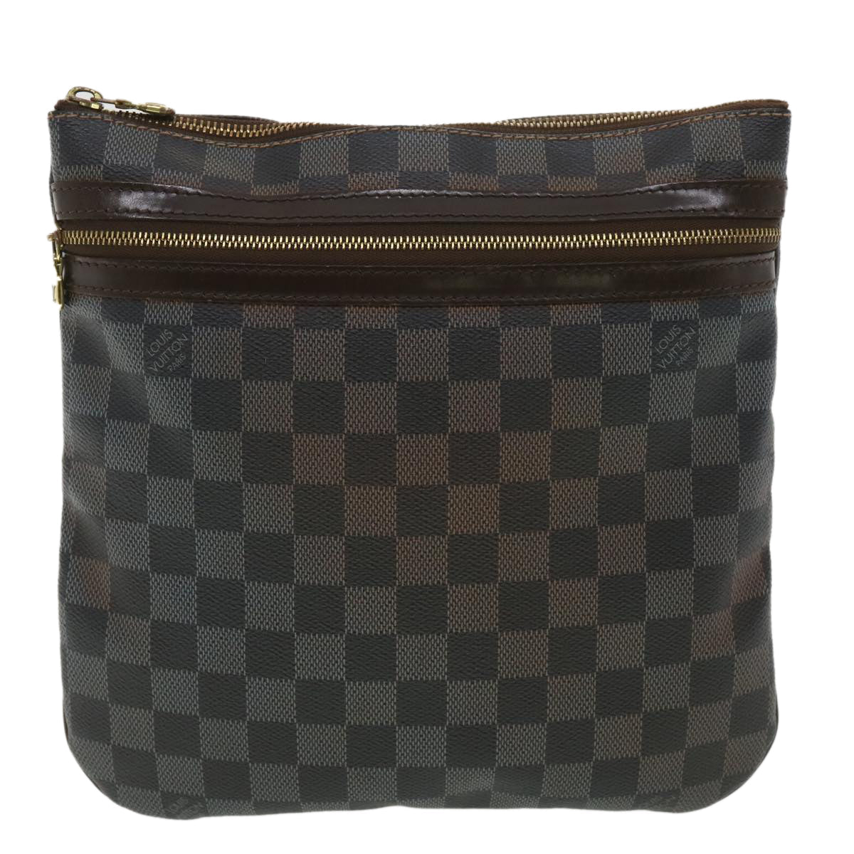 LOUIS VUITTON Damier Ebene Pochette Bosphore Shoulder Bag N51111 LV bs3896