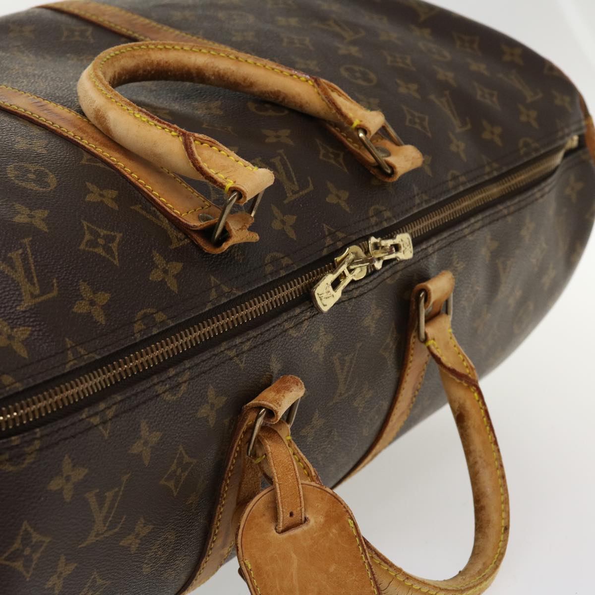 LOUIS VUITTON Monogram Keepall Bandouliere 55 Boston Bag M41414 LV bs3945