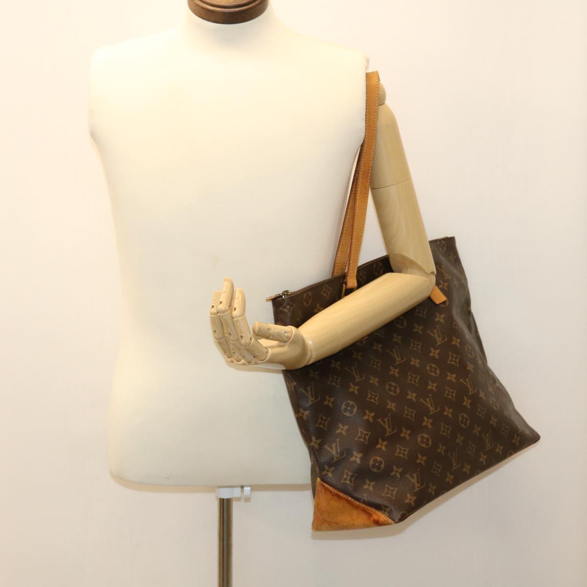 LOUIS VUITTON Monogram Cabas Mezzo Tote Bag M51151 LV bs3952