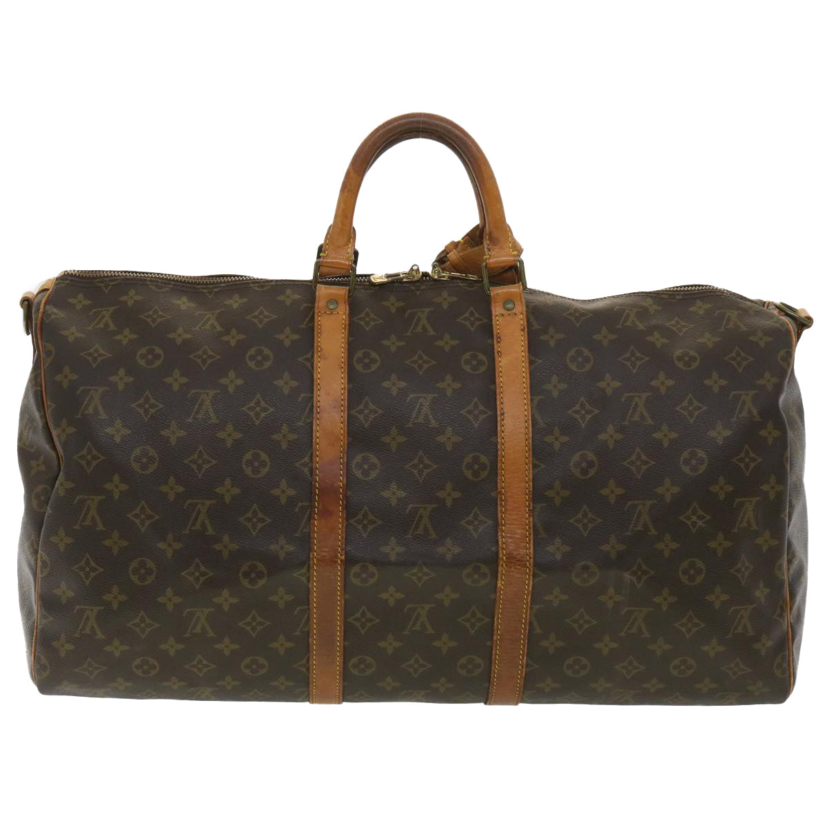 LOUIS VUITTON Monogram Keepall Bandouliere 55 Boston Bag M41414 LV bs4003
