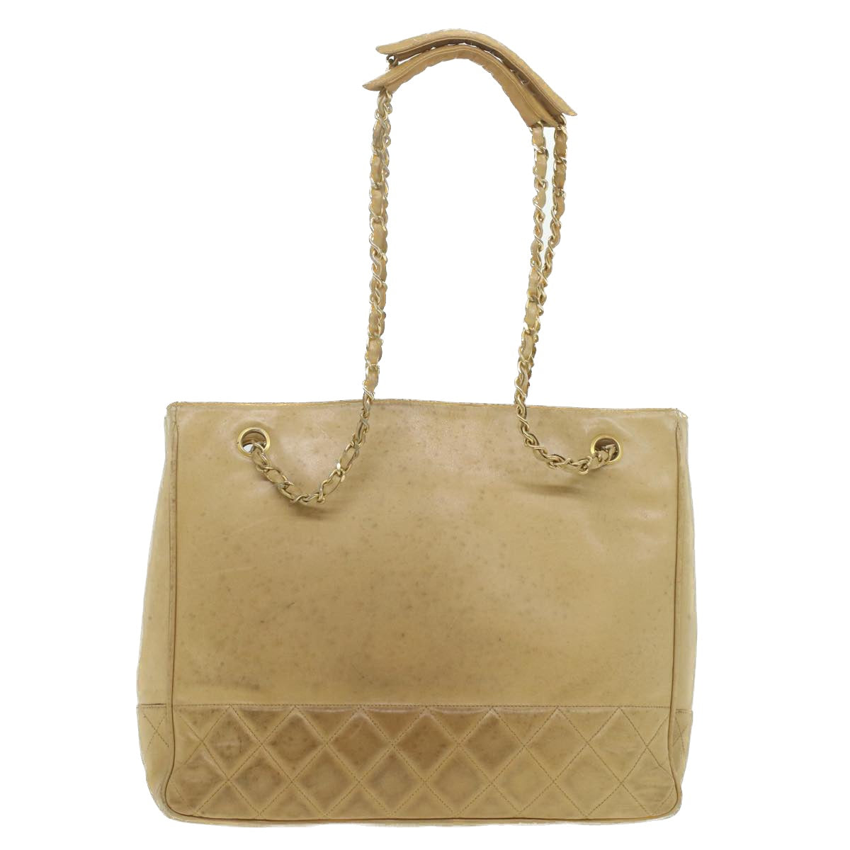 Luxury Chanel Chain Shoulder Bag Lamb Skin Beige CC  bs4112