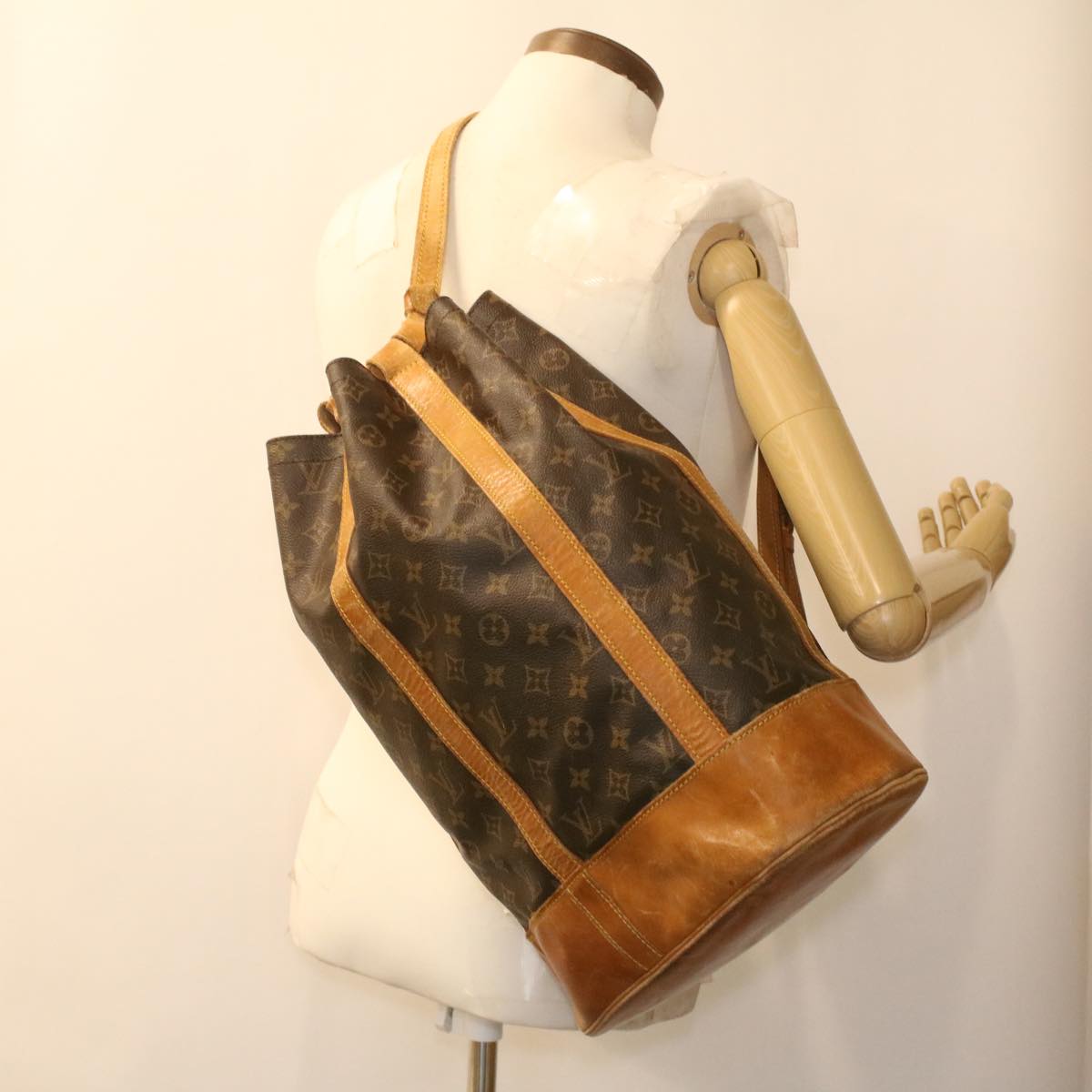 LOUIS VUITTON Monogram Randonnee GM Shoulder Bag M42244 LV bs4196
