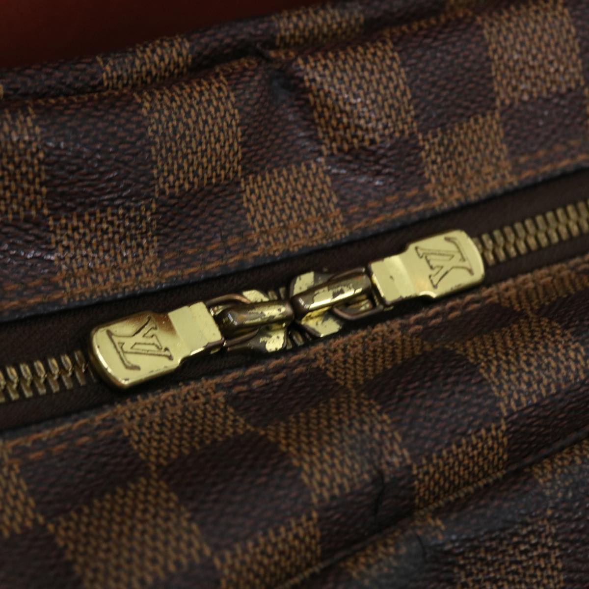 LOUIS VUITTON Damier Ebene Naviglio Shoulder Bag N45255 LV bs4258