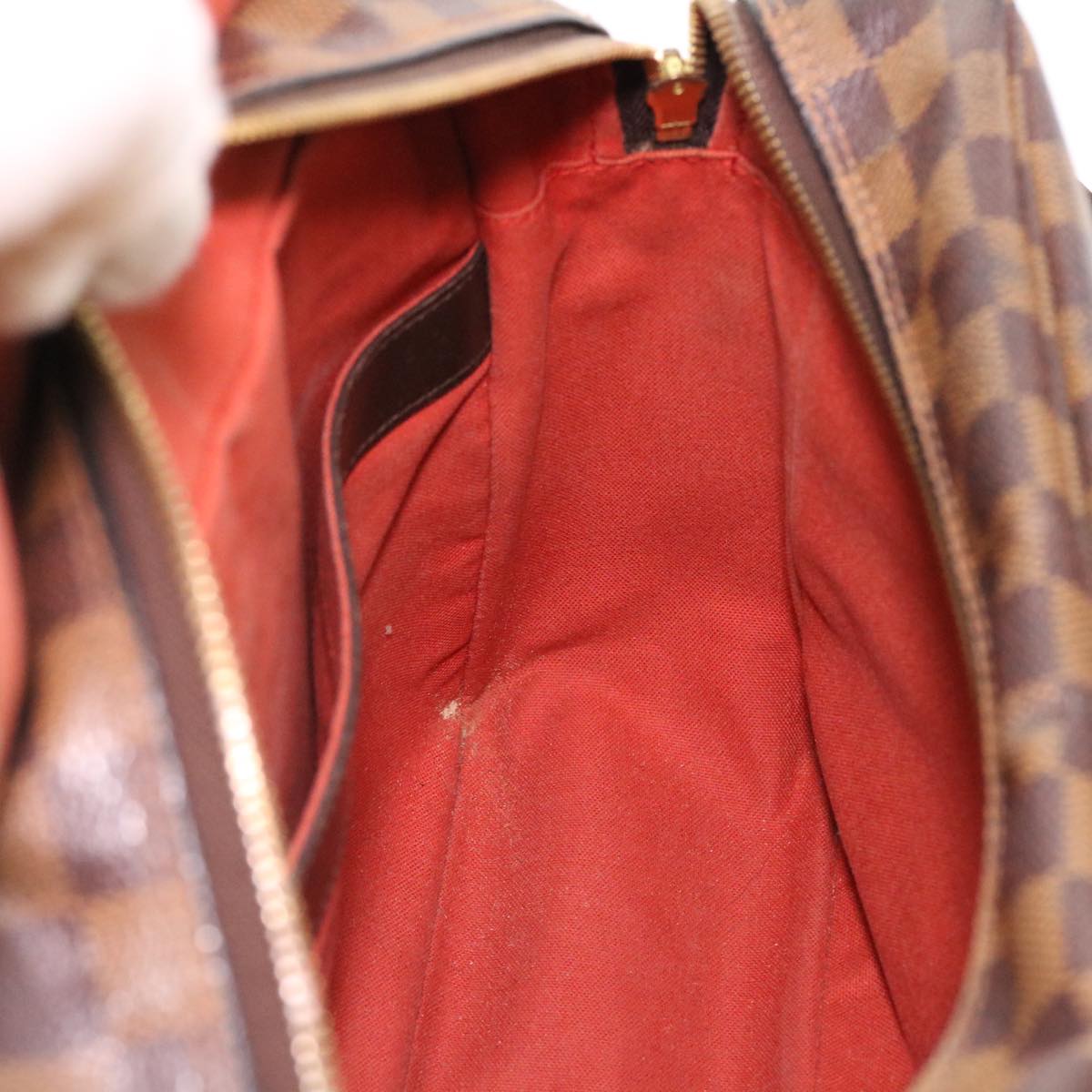 LOUIS VUITTON Damier Ebene Naviglio Shoulder Bag N45255 LV bs4258