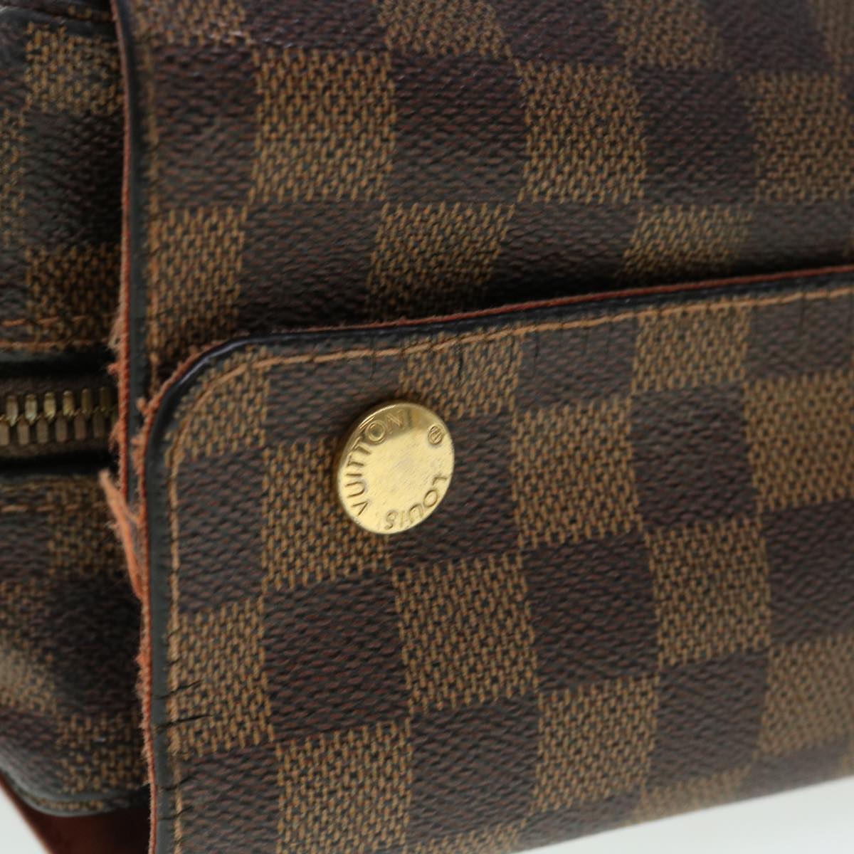 LOUIS VUITTON Damier Ebene Naviglio Shoulder Bag N45255 LV bs4258