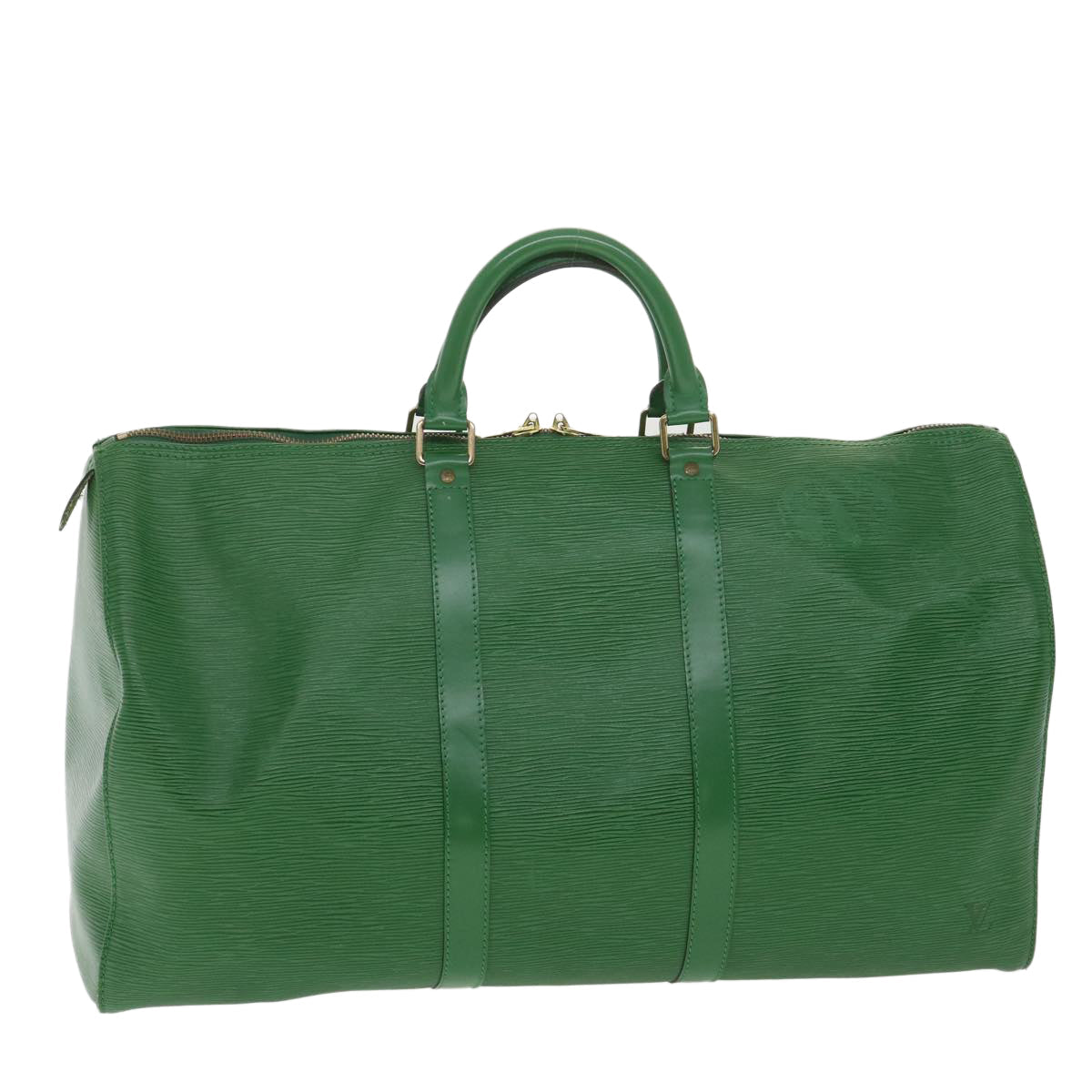 LOUIS VUITTON Epi Keepall 50 Boston Bag Green M42964 LV bs4357