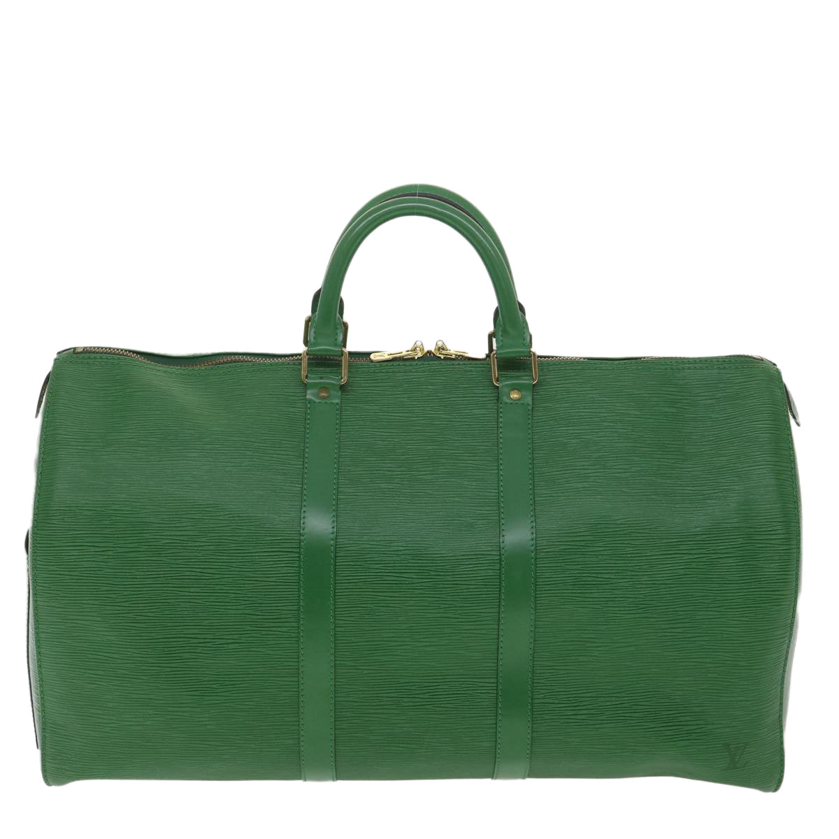 LOUIS VUITTON Epi Keepall 50 Boston Bag Green M42964 LV bs4357