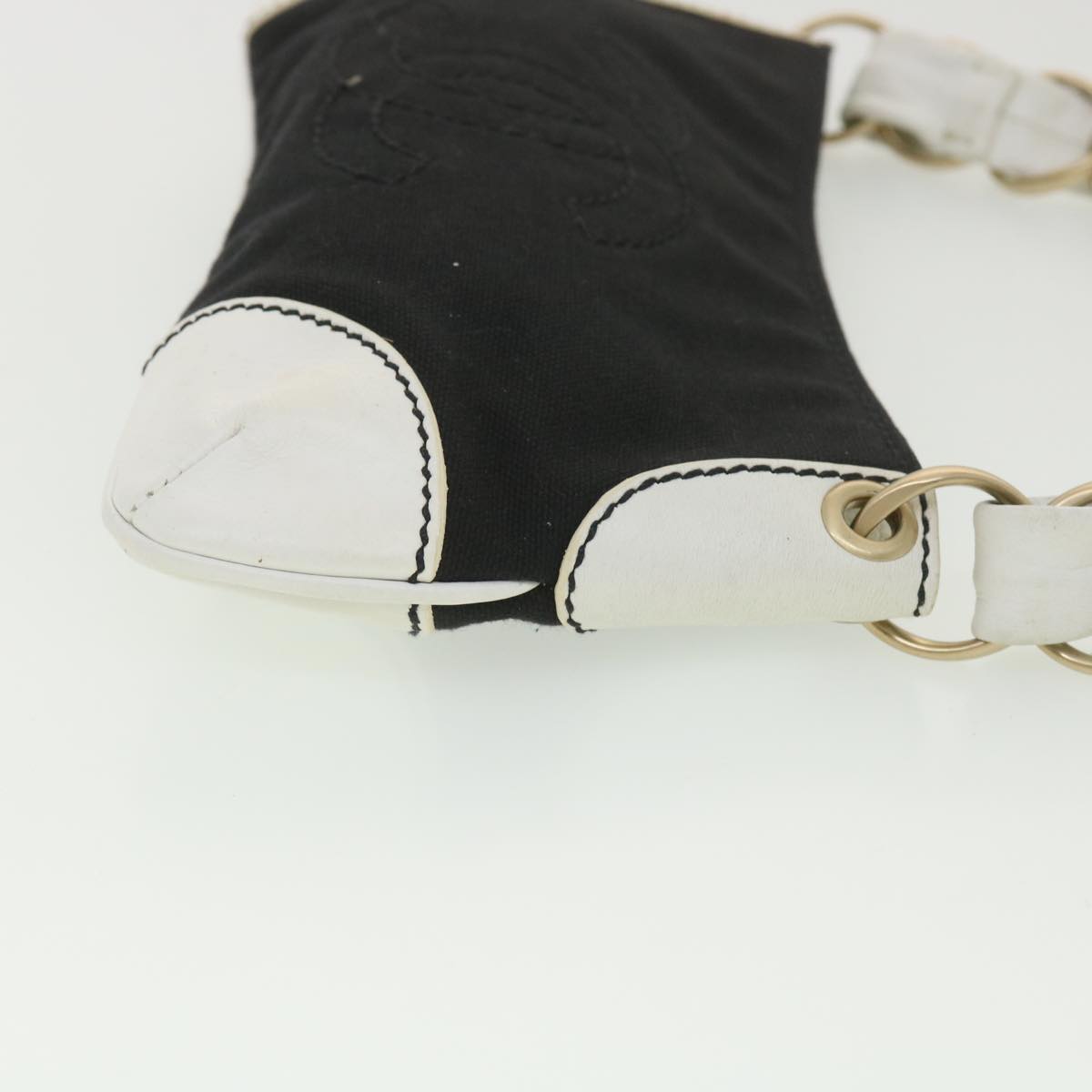 Luxury Chanel Shoulder Bag Canvas Black CC  bs4514