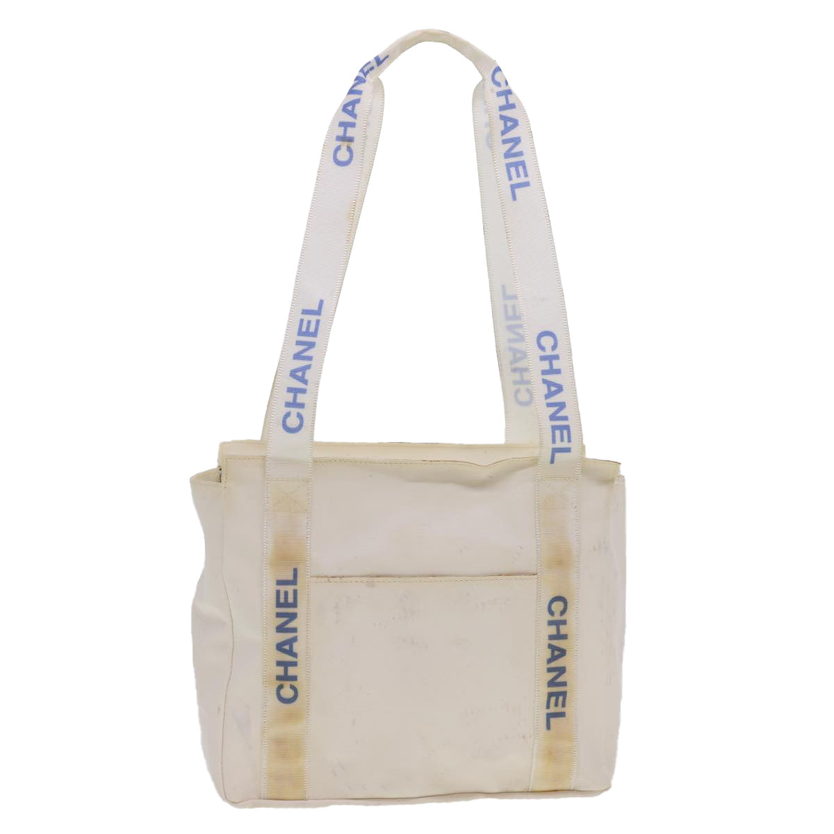 Luxury Chanel Shoulder Bag Nylon White CC  bs4932