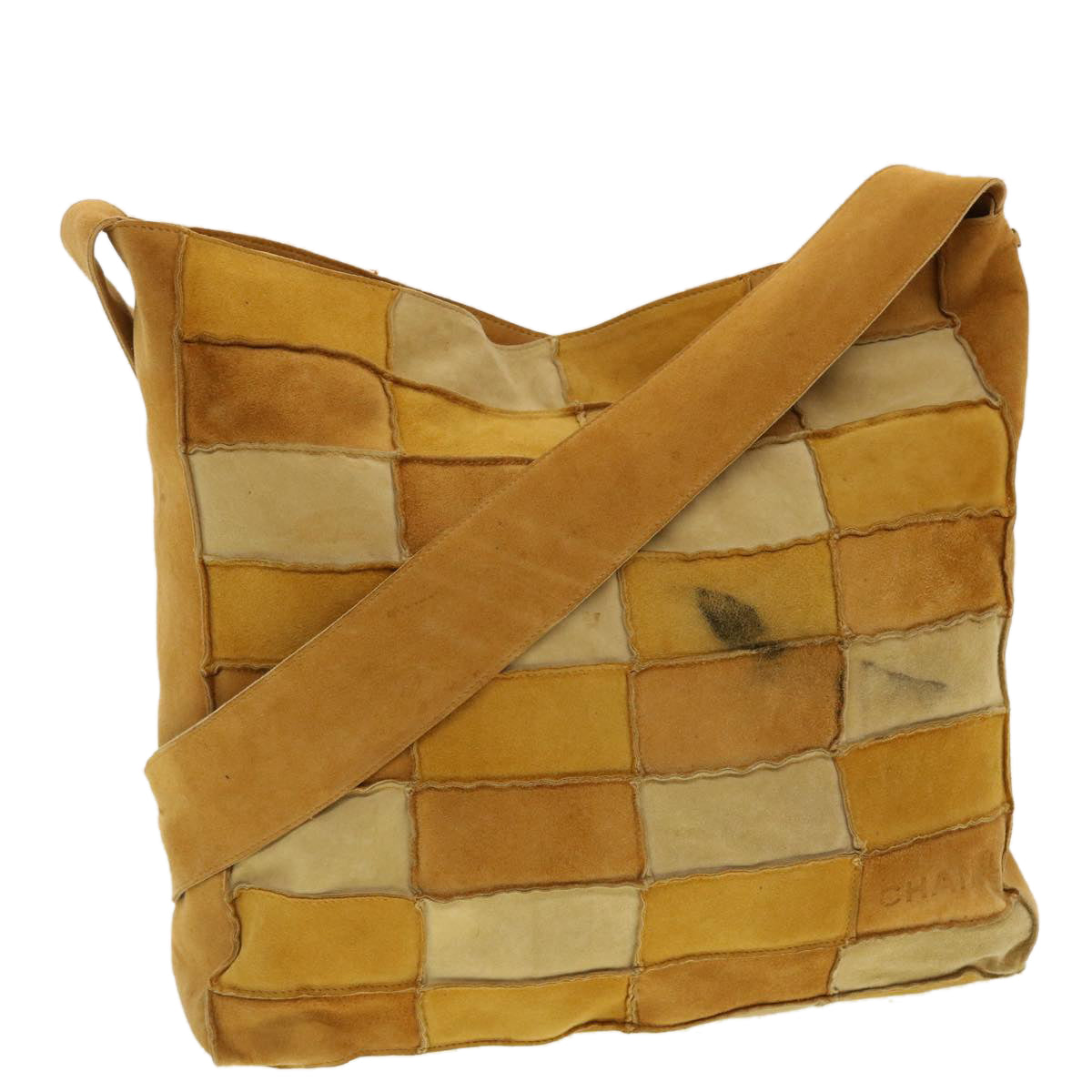 Luxury Chanel Shoulder Bag Suede Beige CC  bs5309
