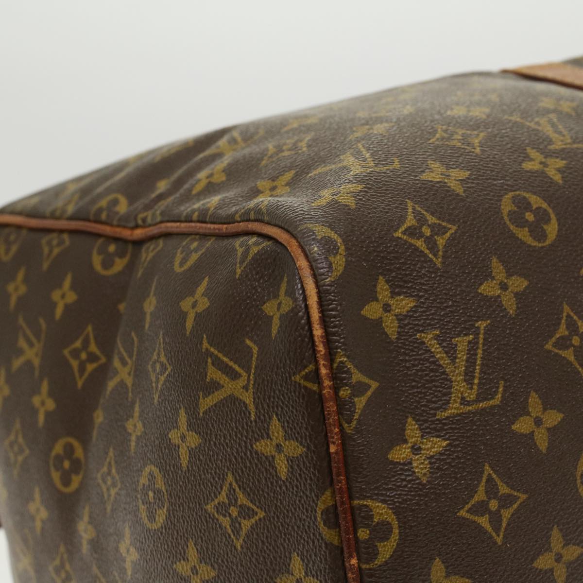 LOUIS VUITTON Monogram Sac Souple 55 Boston Bag M41622 LV bs5691
