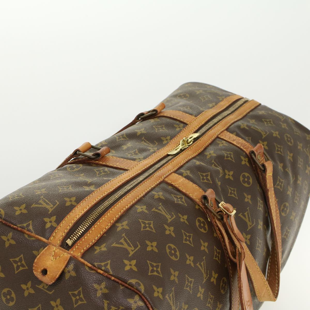 LOUIS VUITTON Monogram Sac Souple 55 Boston Bag M41622 LV bs5691