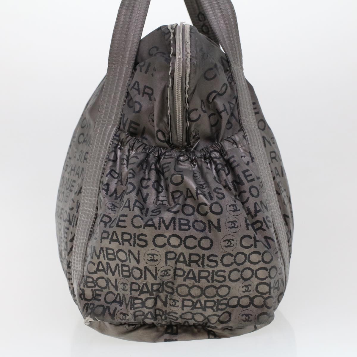 Luxury Chanel Unlimited Shoulder Bag Nylon Silver CC  bs5716