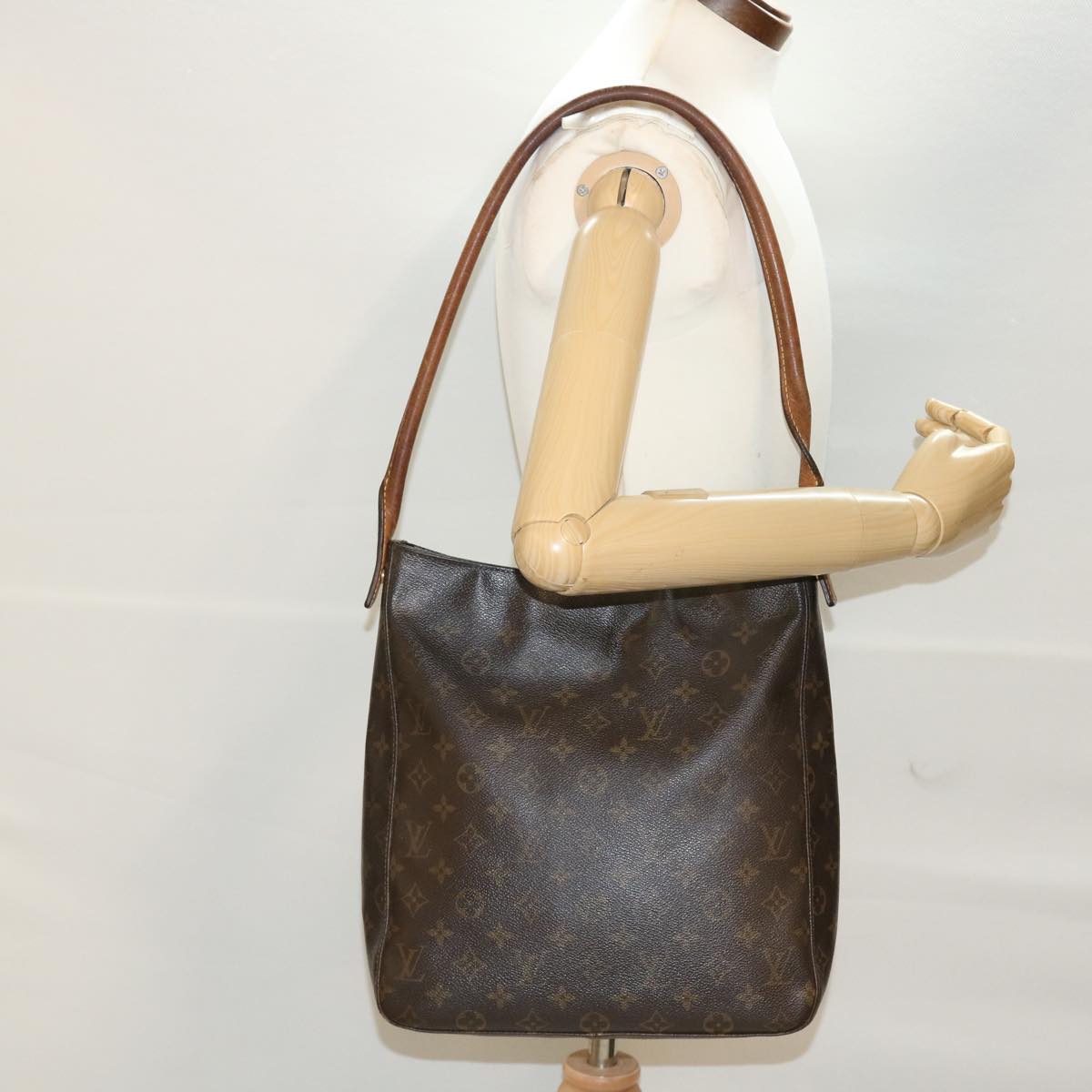 LOUIS VUITTON Monogram Looping GM Shoulder Bag M51145 LV bs5881
