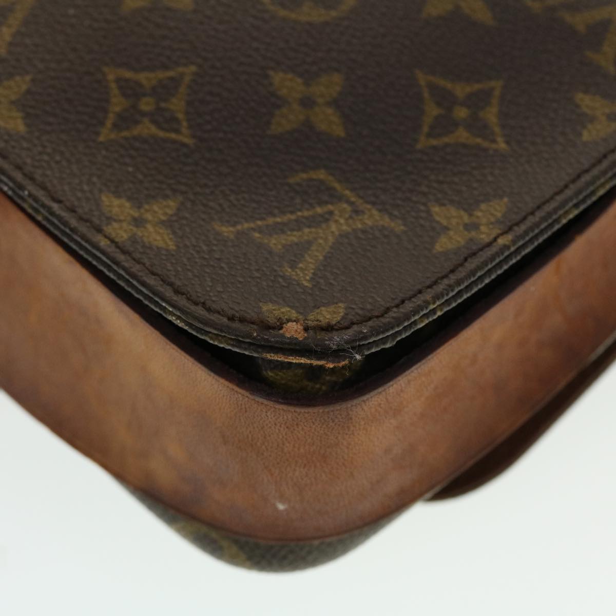 LOUIS VUITTON Monogram Cartouchiere MM Shoulder Bag M51253 LV bs5924
