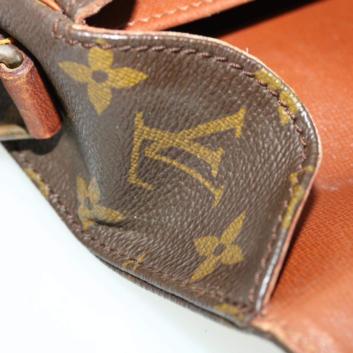 LOUIS VUITTON Monogram Cartouchiere MM Shoulder Bag M51253 LV bs5924