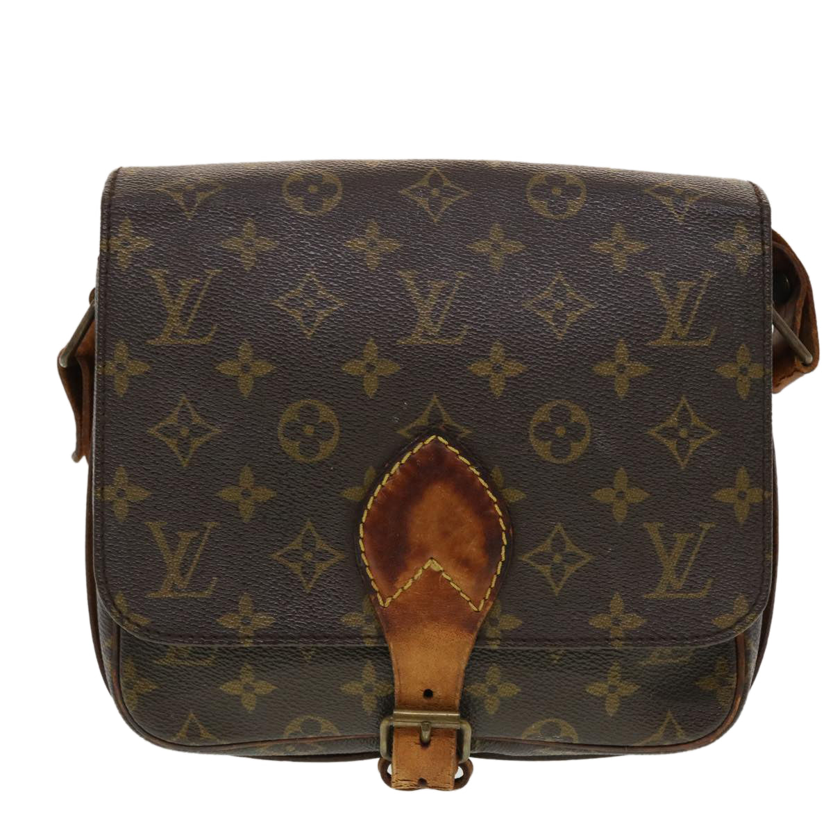LOUIS VUITTON Monogram Cartouchiere MM Shoulder Bag M51253 LV bs5924