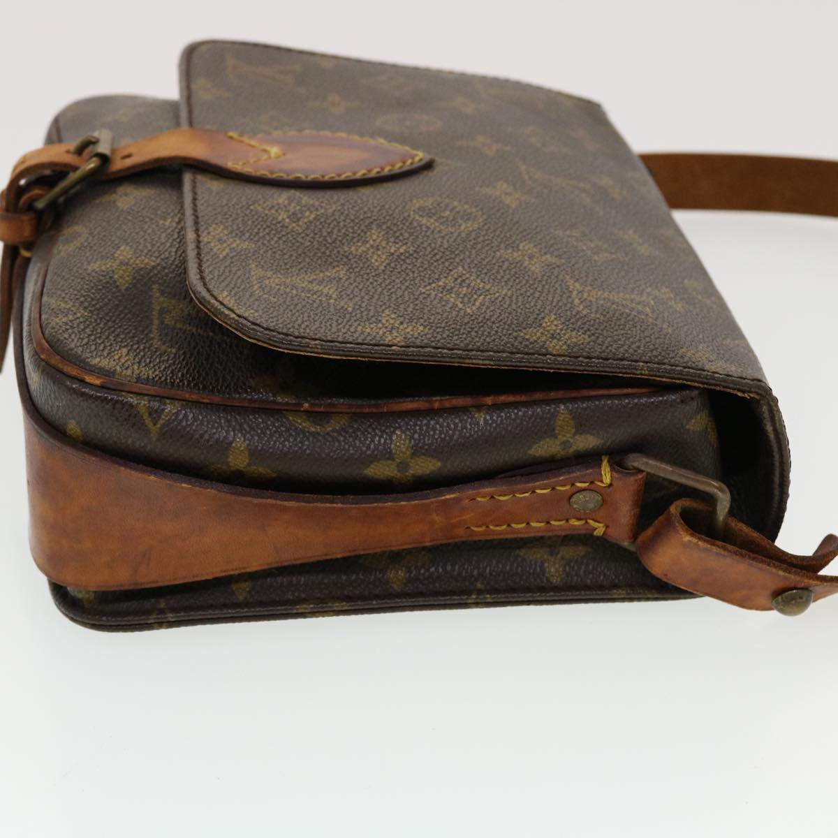 LOUIS VUITTON Monogram Cartouchiere MM Shoulder Bag M51253 LV bs5924