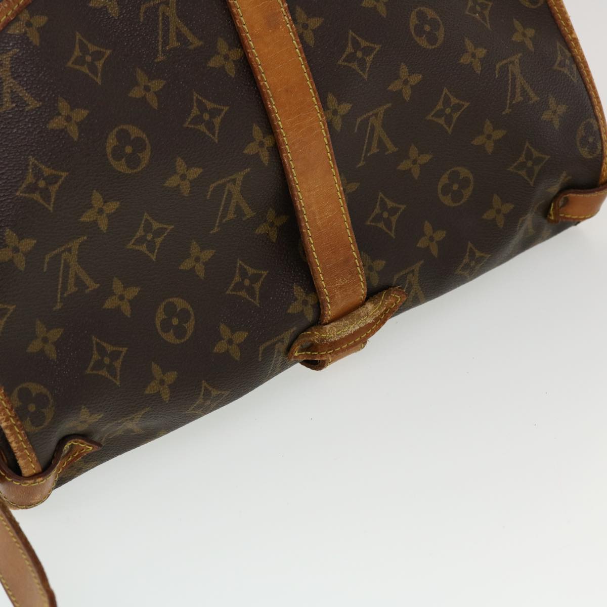 LOUIS VUITTON Monogram Saumur 35 Shoulder Bag M42254 LV bs5936