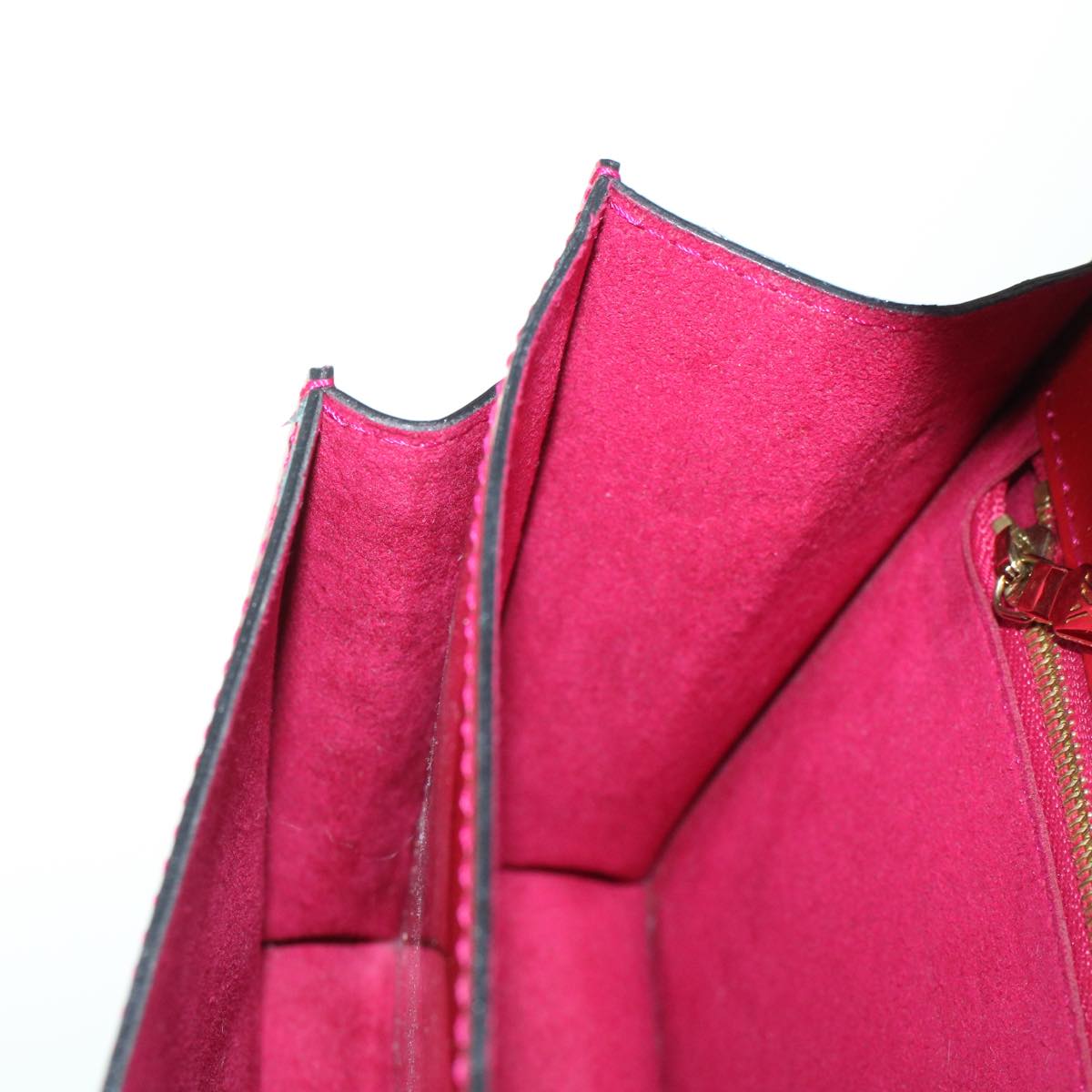 LOUIS VUITTON Vernis Monceau BB Hand Bag 2way Red M91579 LV bs5940