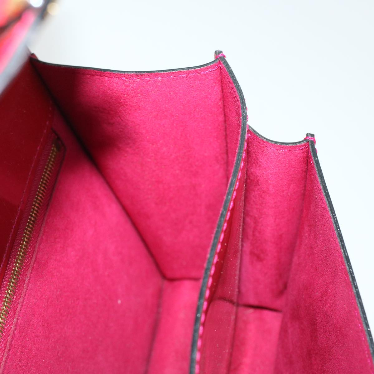 LOUIS VUITTON Vernis Monceau BB Hand Bag 2way Red M91579 LV bs5940