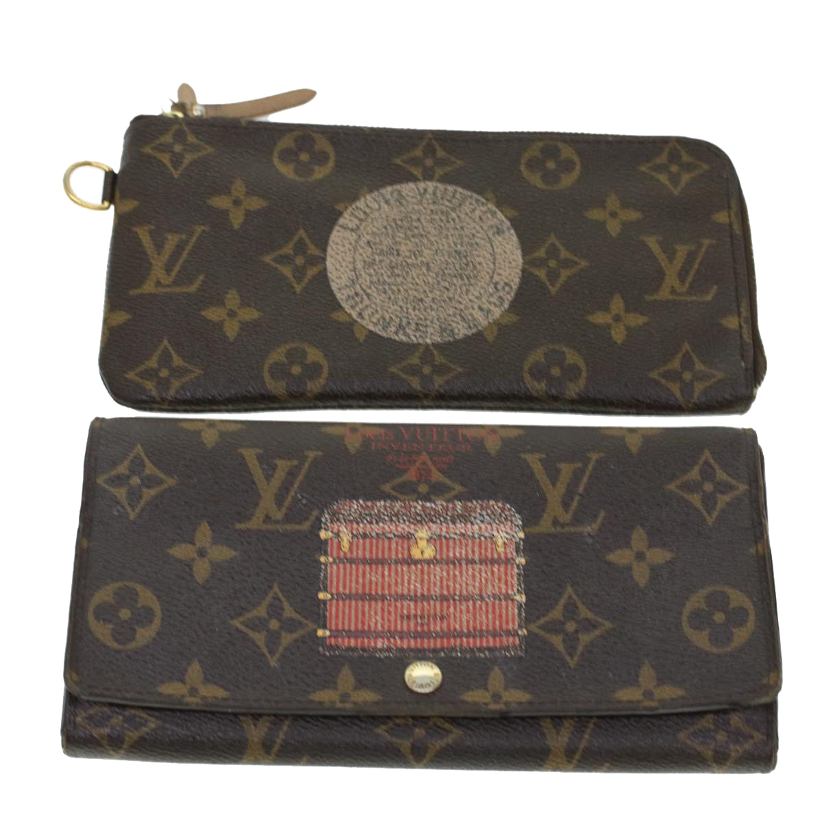 LOUIS VUITTON Monogram Long Wallet 2Set LV bs5965