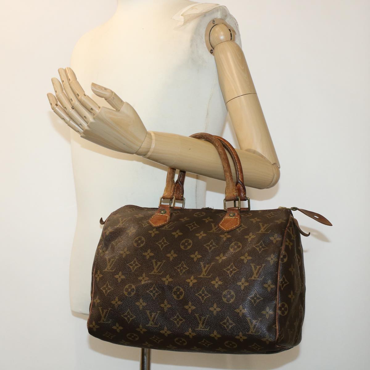 LOUIS VUITTON Monogram Speedy 30 Hand Bag M41526 LV bs6003