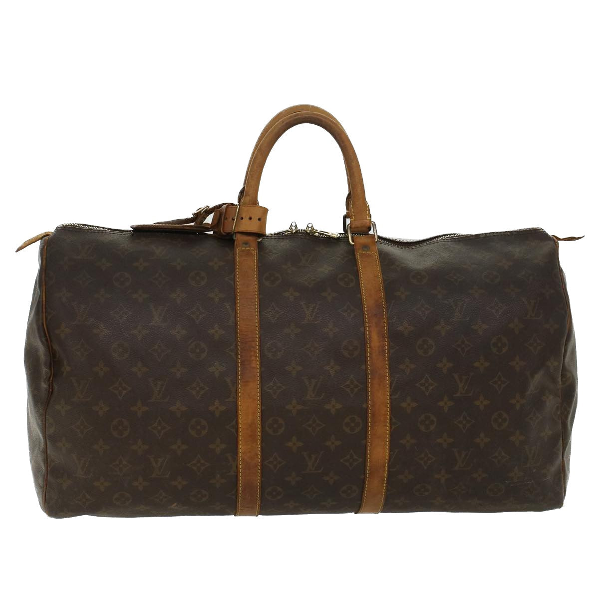 LOUIS VUITTON Monogram Keepall 55 Boston Bag M41424 LV bs6023