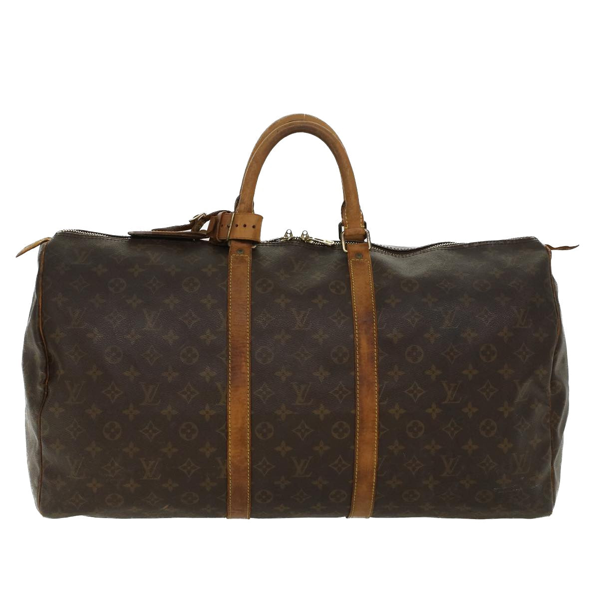 LOUIS VUITTON Monogram Keepall 55 Boston Bag M41424 LV bs6023